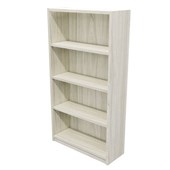 ZEALAND COMMERCIAL BOOKCASE 4 TIER W800 X D300 X H1500MM COASTAL ELM