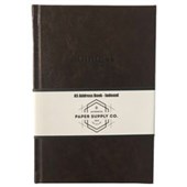 OFFICE SUPPLY CO ADDRESS BOOK A5 VINTAGE BROWN