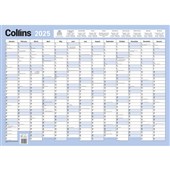 COLLINS WALL PLANNER 695 X 495MM LAMINATED ODD YEAR