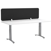 BOYD VISUALS ACOUSTIC DESK SCREEN L1800 X H400MM BLACK