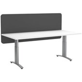 BOYD VISUALS ACOUSTIC MODESTY PANEL DESK SCREEN L1200 X H600MM DARK GREY