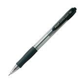 PILOT SUPER GRIP RETRACTABLE BALLPOINT PEN MEDIUM 10MM BLACK