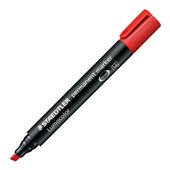 STAEDTLER 350 LUMOCOLOR PERMANENT MARKER CHISEL 50MM RED