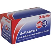 QUIKSTIK LABEL DISPENSER ADDRESS ROLL 76 X 38MM WHITE BOX 200