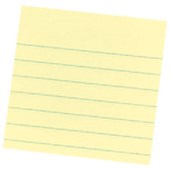 POSTIT 630SS LINED NOTES 76 X 76MM YELLOW