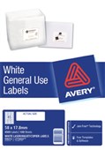 AVERY 938112 DL45 GENERAL USE LABEL 45 UP WHITE PACK 100