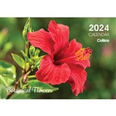 COLLINS ROSEBANK WALL CALENDAR W300 X L210MM BOTANICAL FLOWERS EVEN YEAR