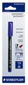 STAEDTLER 317 LUMOCOLOR PERMANENT MARKER 10MM BLUE