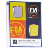 FM INSERT DISPLAY BOOK 20 POCKET A4 BLUE