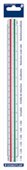 STAEDTLER 561 984BK MARS TRIANGULAR SCALE RULER 300MM WHITE