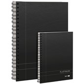 SPIRAX 401 PLATINUM NOTEBOOK SPIRAL BOUND 200 PAGE A5 BLACK