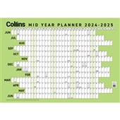 COLLINS MID YEAR WALLPLANNER LARGE 700X990MM 20242025