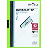 DURABLE DURACLIP DOCUMENT FILE PORTRAIT 30 SHEET CAPACITY A4 GREEN