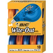 BIC CORRECTION TAPE W42MM X L12M BOX 10